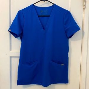 FIGS Casma Three-Pocket Scrub XS Royal Blue